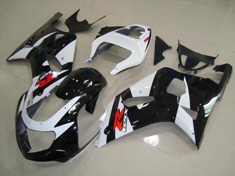 Fairings For Suzuki - GSXR600-750 K1 2001-2003 Black and white