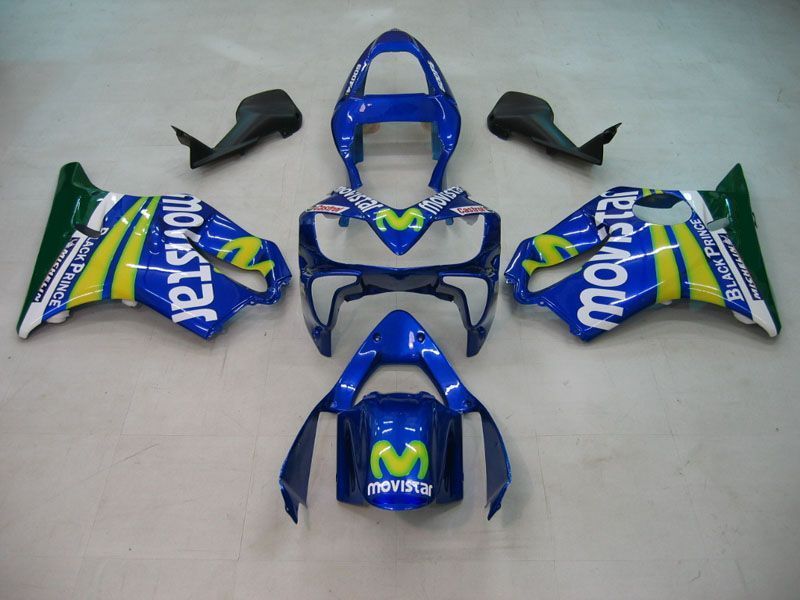 Fairings For Honda CBR 600 F4i Blue & Green Movistar  (2004-2007)