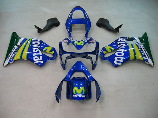 Fairings For Honda CBR 600 F4i Blue & Green Movistar  (2004-2007)
