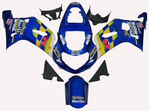 Fairings For Suzuki GSXR 1000 Blue Movistar  (2000-2002)