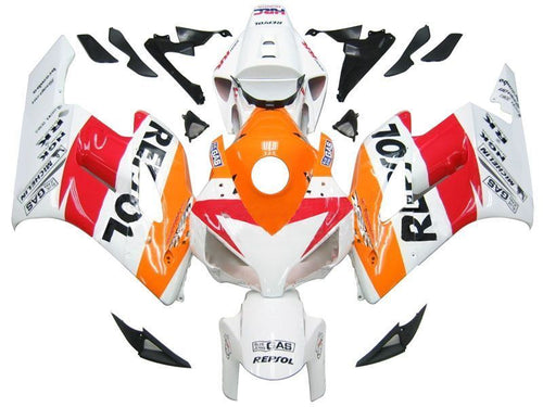 Fairings For Honda CBR 1000 RR White Orange Repsol  (2004-2005)