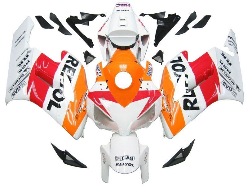 Fairings For Honda CBR 1000 RR White Orange Repsol  (2004-2005)