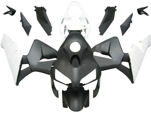 Fairings For Honda CBR 600 RR Matte Black & Whit CBR  (2003-2004)