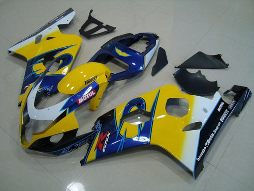 Fairings For Suzuki GSX-R600 / 750, 2004-2005 - Yellow, White & Blue