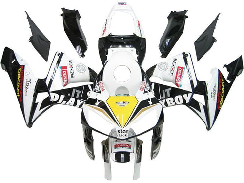 Fairings For Honda CBR 600 RR Black & White Playboy  (2005-2006)