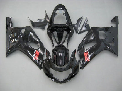 Fairings For Suzuki GSXR 600 Black Suzuki GSXR  (2001-2003)