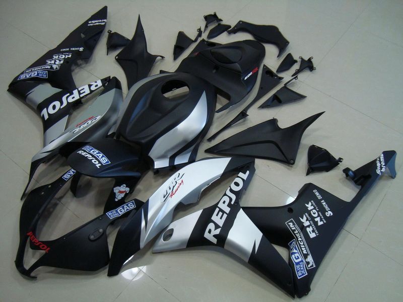 Fairings For Honda - CBR600RR F5 07- 08 Matt Black Silver 