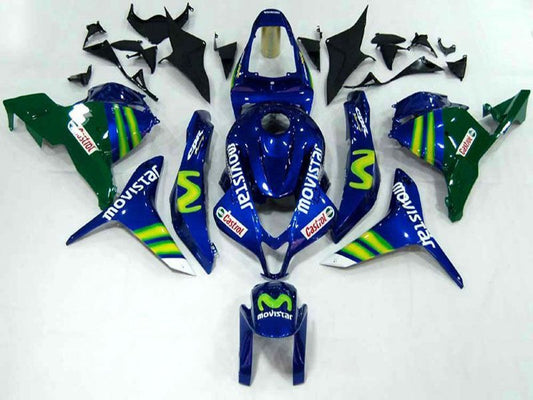 Fairings For Honda CBR 600 RR Blue & Green Movistar  (2009-2012)