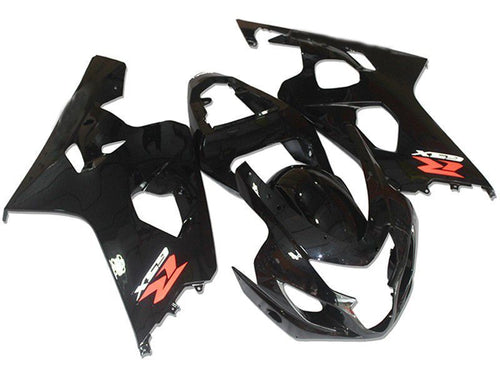 Fairings For Suzuki - GSXR600-750 K4 04-05 Black Gloss Red