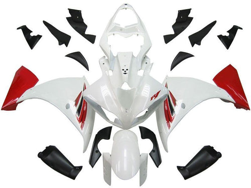 Fairings For Yamaha YZF-R1 White Red R1  (2009-2012)