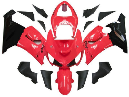 Fairings For Kawasaki ZX6R 636 Red Black Ninja  (2005-2006)