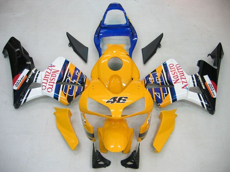 Fairings For Honda CBR 600 RR Yellow & Blue No.46 N. Azzurro  (2003-2004)