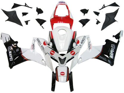 Fairings For Honda CBR 600 RR White & Red Konica  (2007-2008)