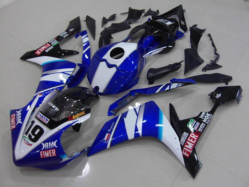 Fairings For Yamaha R1, 2007-2008 - Blue, White & Black Spies
