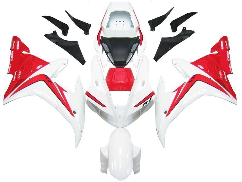 Fairings For Yamaha YZF-R1 White Red R1  (2002-2003)