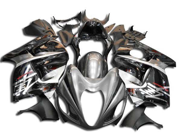 Fairings For Suzuki - GSXR1300 Hayabusa 1996-2007 Grey Black