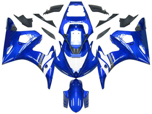 Fairings For Yamaha YZF-R6 Blue White R6  (2005)