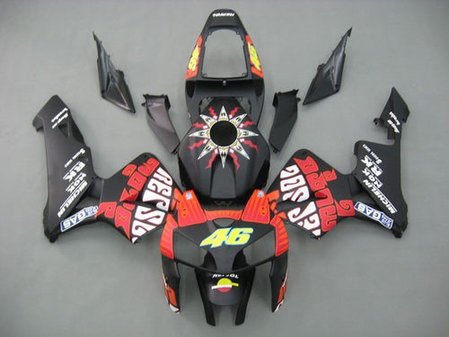 Fairings For Honda CBR 600 RR Black Matte Valentino Rossi  (2005-2006)