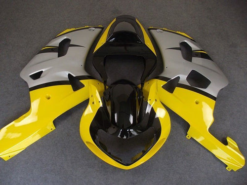 Fairings For Suzuki - GSXR600-750 K1 2001-2003 Silver Yellow