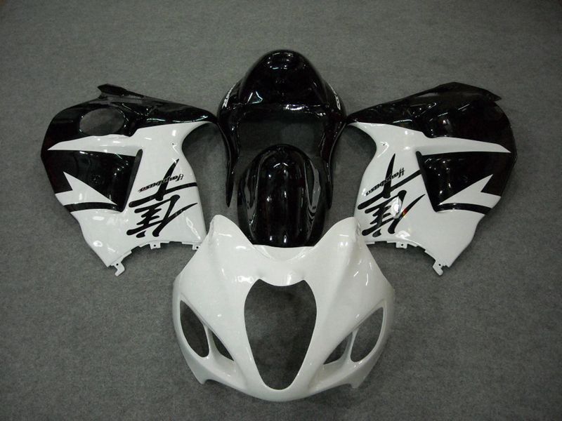 Fairings For Suzuki GSX1300R Hayabusa (1996-2007) Black White