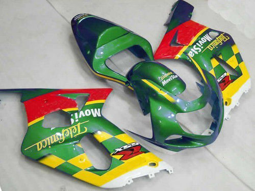 Fairings For Suzuki - GSXR600-750 K1 2001-2003 Green 