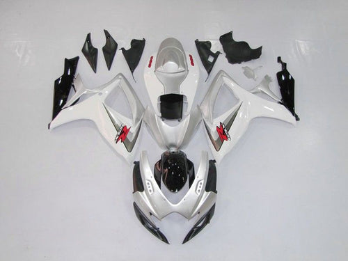 Fairings For Suzuki - GSXR600-750 K6 06-07 White Silver
