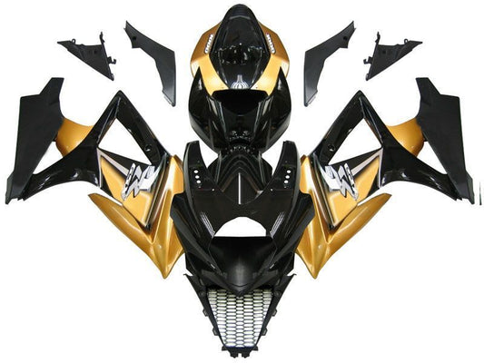 Fairings For Suzuki GSXR 1000 Black & Gold GSXR  (2007-2008)