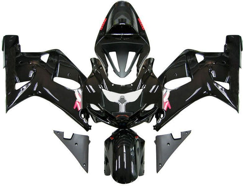 Fairings For Suzuki GSXR 750 Black GSXR  (2001-2003)