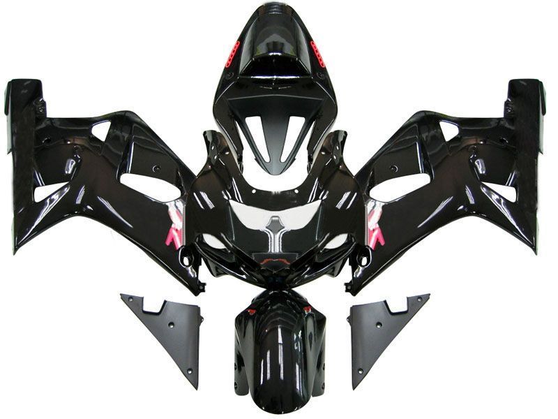 Fairings For Suzuki GSXR 750 Black GSXR  (2001-2003)