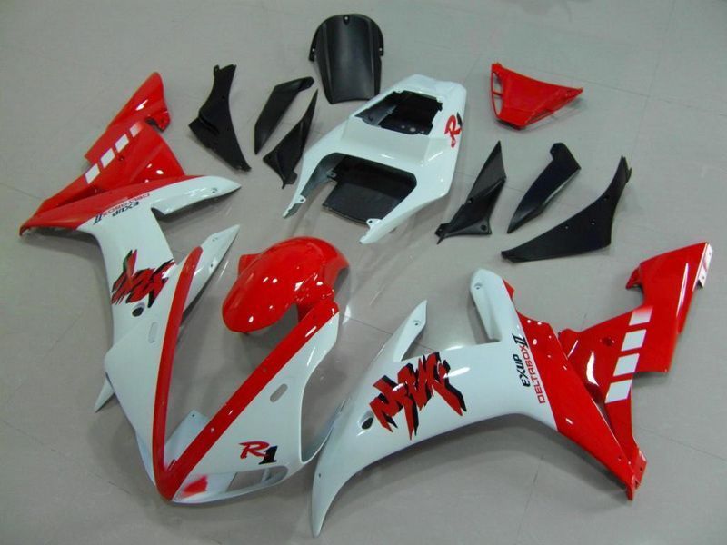 Fairings For Yamaha - YZF1000 R1 02-03 Red and White