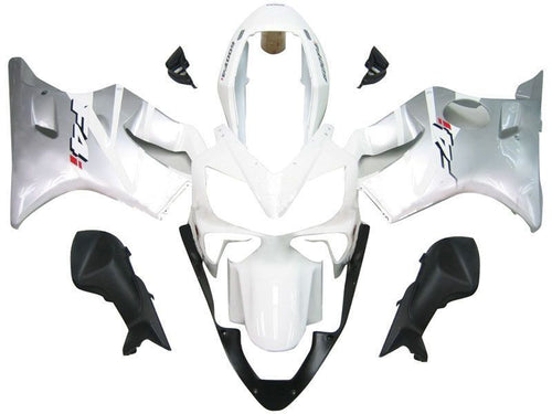 Fairings For Honda CBR 600 F4i White & Silver F4i  (2004-2007)