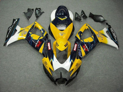 Fairings For Suzuki GSXR 600 750 (2006-2007) Yellow Blue White