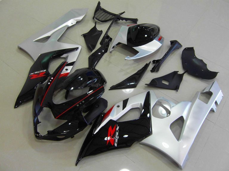 Fairings For Suzuki GSX-R1000, 2005-2006 - Black & Silver