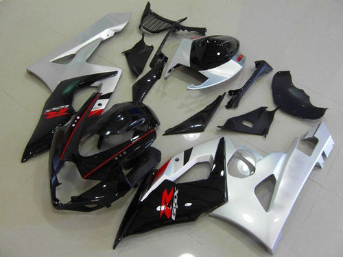 Fairings For Suzuki GSX-R1000, 2005-2006 - Black & Silver