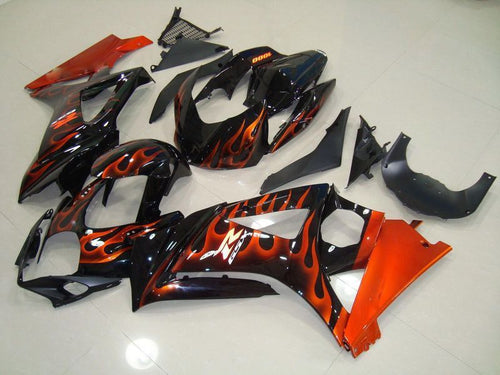 Fairings For Suzuki - GSXR1000 K7 07-08 Orange Flame