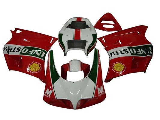 Fairings For Ducati 996 Red White Infostrada  (1994-2002)