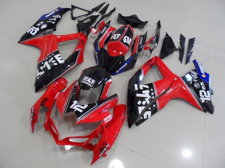 Fairings For Suzuki GSX-R600 / 750, 2008-2010 - Red & Black Denso