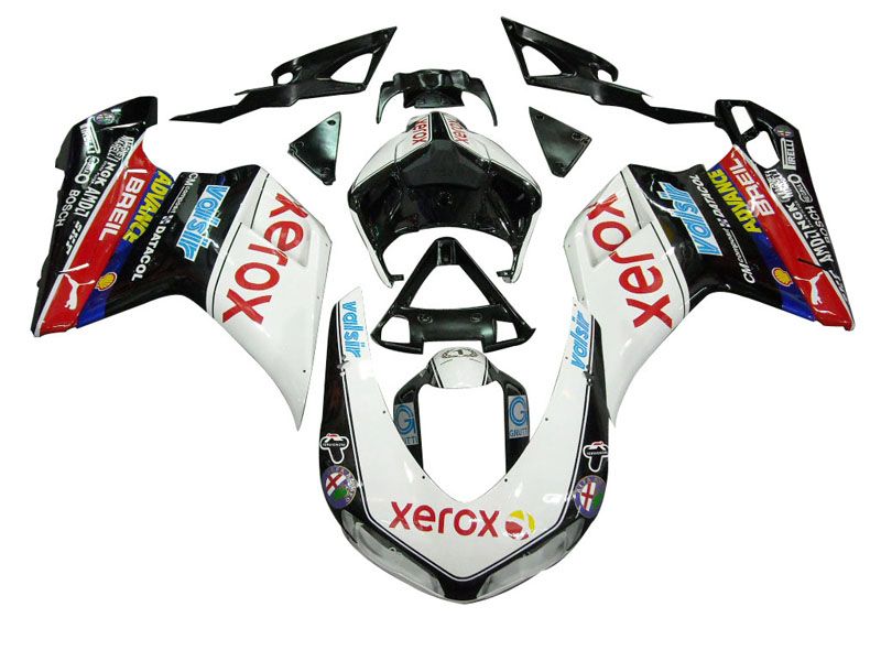 Fairings For Ducati 1098 1198 848  White & Black 1098s  (2007-2011)
