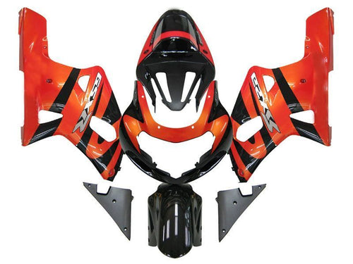 Fairings For Suzuki GSXR 750 Orange Metallic & Black GSXR  (2001-2003)