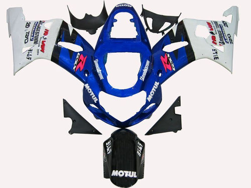 Fairings For Suzuki GSXR 1000 Blue & White Motul  (2000-2002)