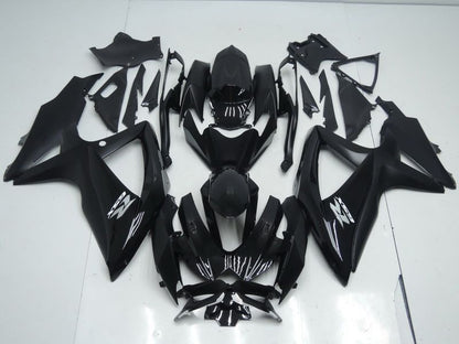 Fairings For Suzuki - GSXR600-750 K8 2008-2010 Matt Black Gloss Black