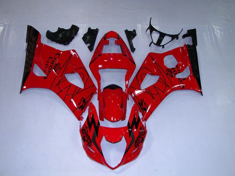 Fairings For Suzuki GSXR 1000 K3 (2003-2004) Red Black