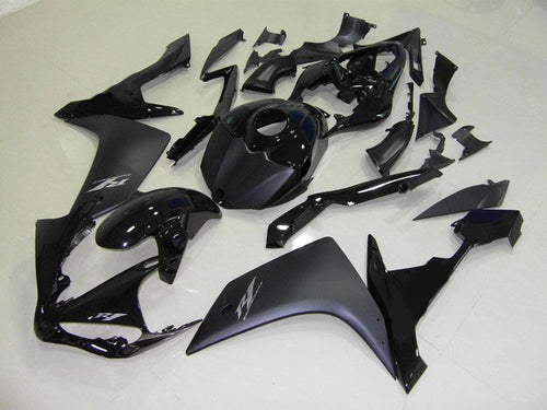 Fairings For Yamaha R1, 2007-2008 - Black & Silver Decal