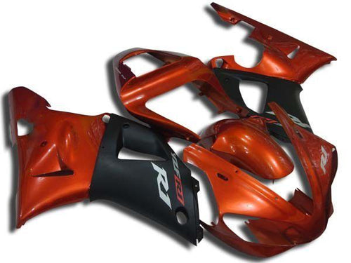 Fairings For Yamaha - YZF1000 R1 00-01 Orange and Black