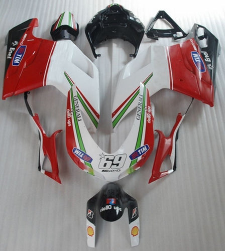 Fairings For Ducati 1098 1198 848 (2007-2011) Red White Black