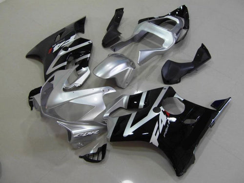 Fairings For Honda - CBR600F4i 01-03 Black Silver
