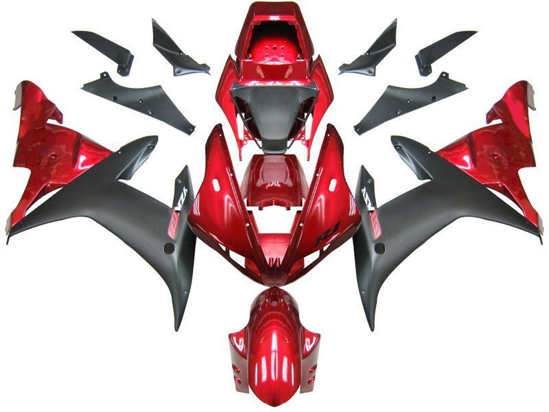 Fairings For Yamaha YZF-R1 Red Black R1  (2002-2003)