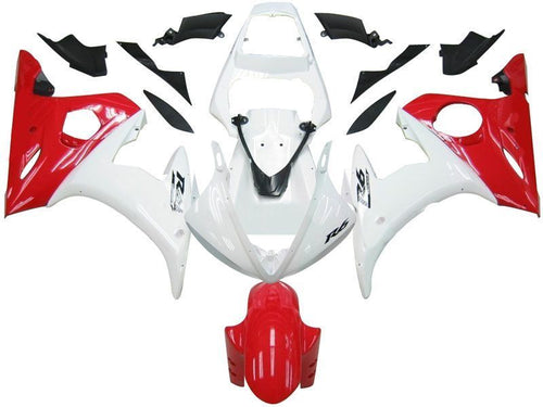 Fairings For Yamaha YZF-R6 White & Red R6  (2005)