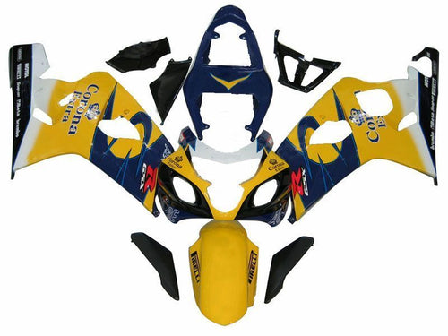 Fairings For Suzuki GSXR 600 750 Yellow Blue Corona GSXR  (2004-2005)