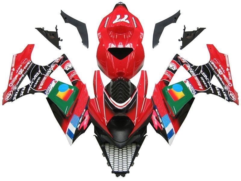 Fairings For Suzuki GSXR 1000 Red Black No.77 GSXR  (2007-2008)